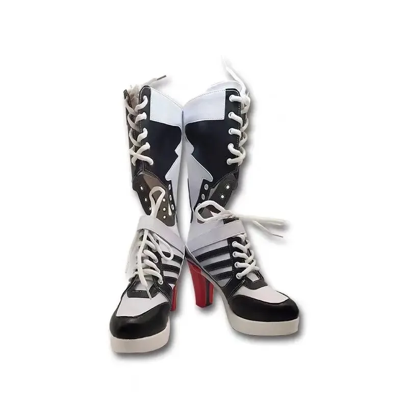

lili 123Anime Game DC Clown Joker Harley Joke High Birds Of Prey Cosplay Boots Shoes Halloween Carnival Party Costume Customize