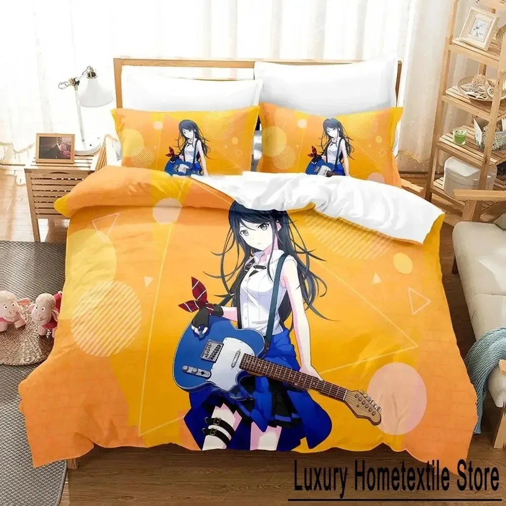 Anime Project SEKAI Hoshino Ichika Bedding Set Boys Girls Twin Queen Size Duvet Cover Pillowcase Bed Kids Adult Customizable