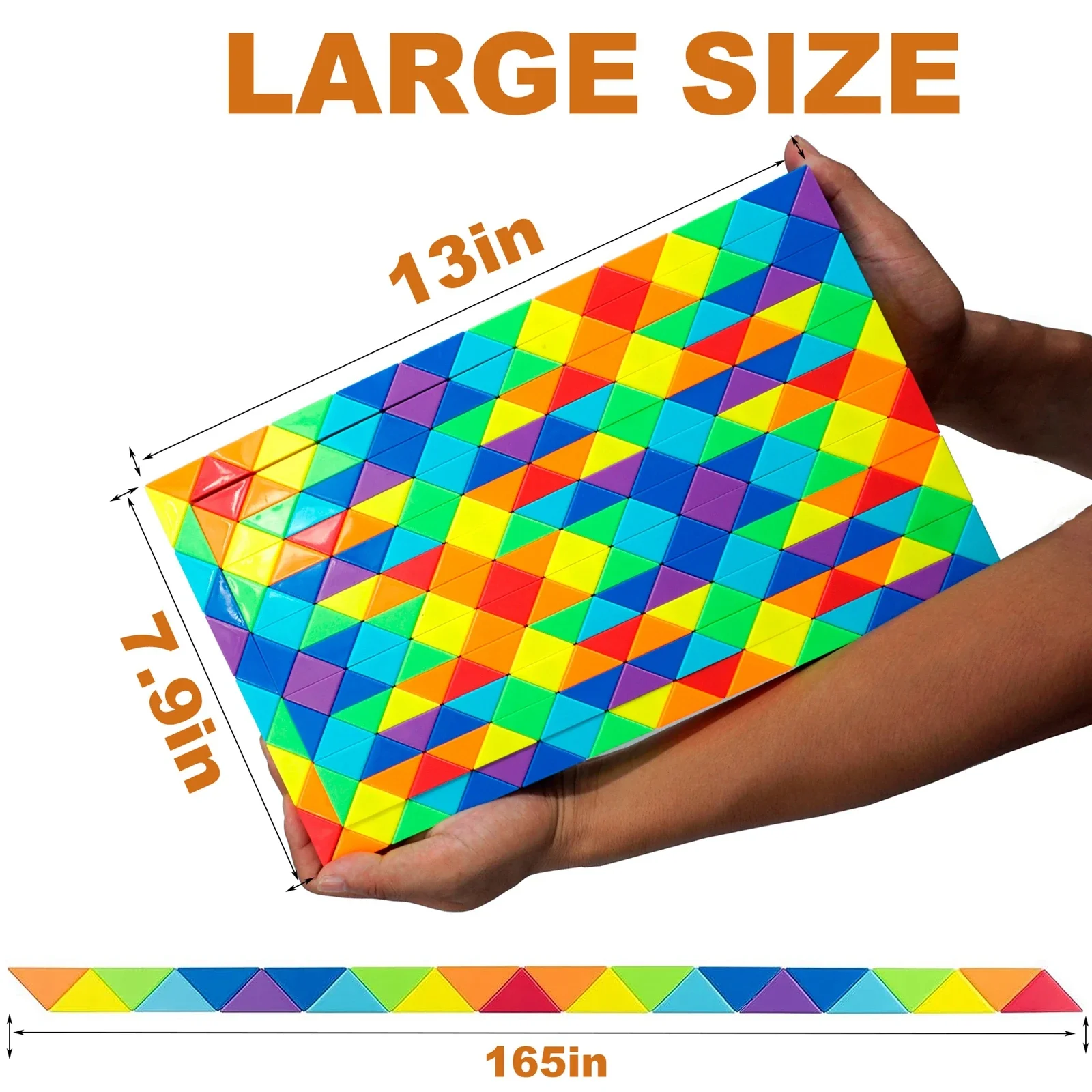 3D Puzzle Big Magic Snake Ruler Cube 84-240 Segments Fidget Toys Transformable Cube Kid Education Toys Cubo Magico Toys for Kid