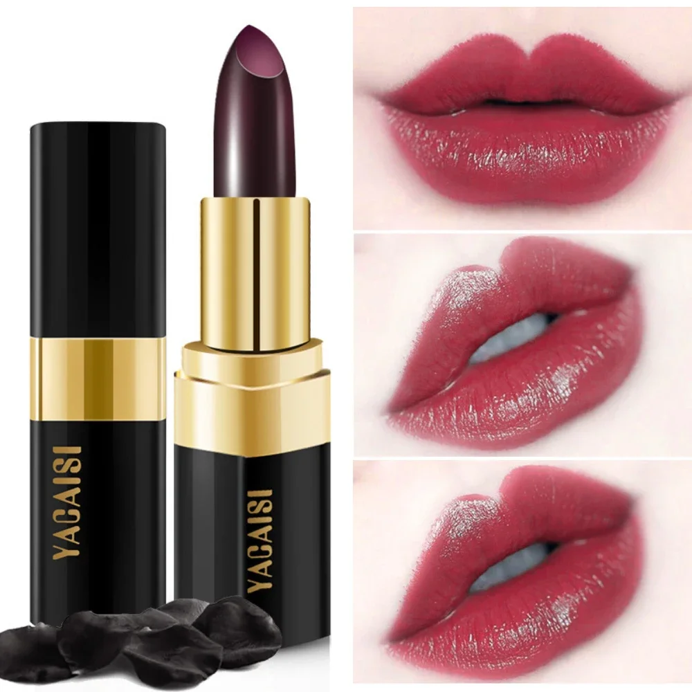 Changing Lipstick Lip Balm Magic Temperature Change Red Creamy Lip Gloss Waterproof Base Makeup Beauty Cosmetic Stick