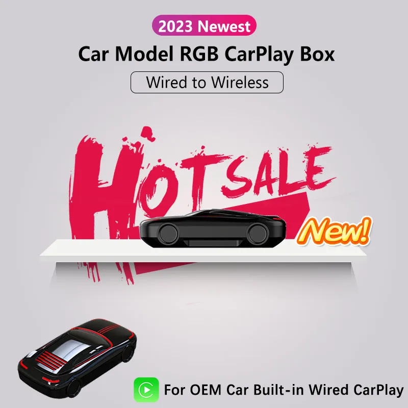 

Мини RGB Новый CarPlay AI Box для Apple Carplay беспроводной адаптер автомобильный OEM проводной CarPlay к беспроводному USB Plug and Play Универсальный