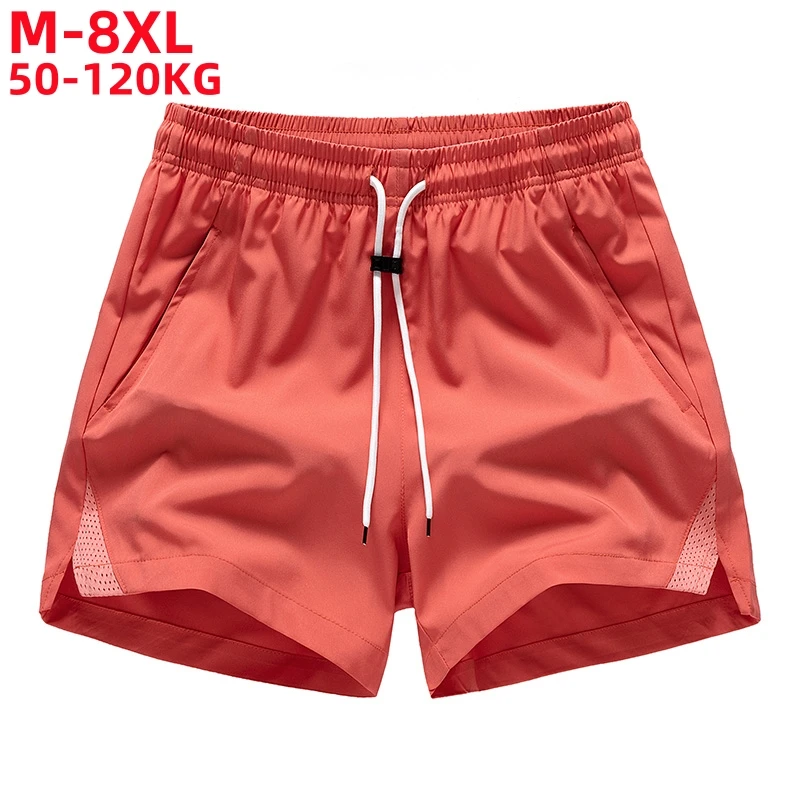 8XL 7XL 6XL Summer Men\'s Shorts Quick Dry Nylon Fitness Training Running Sports Shorts Men Plus Size Workout Gym Short Pants