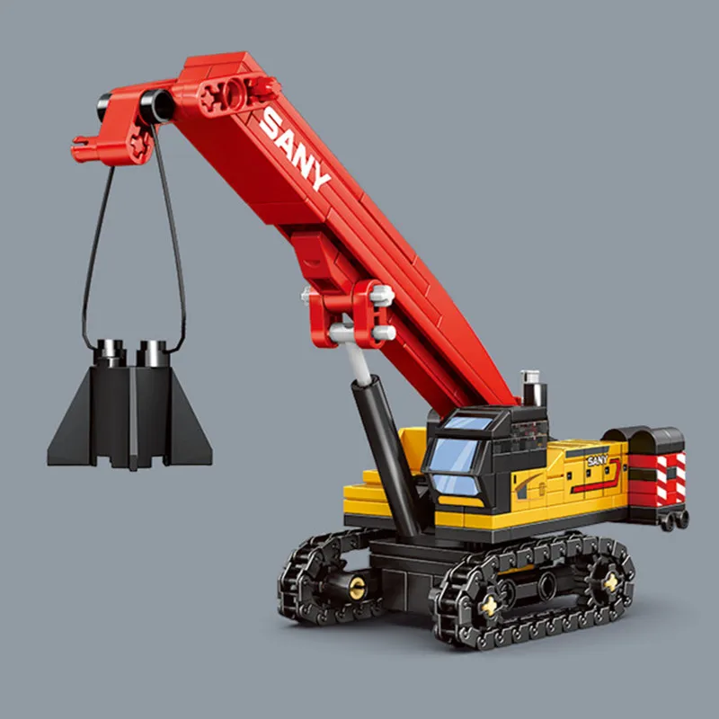 SEMBO 4IN1 Grabbing Machine Assemblage Building Blocks Kits MOC Excavator Truck Model Bricks Car Construction Set Boys Toys Gift