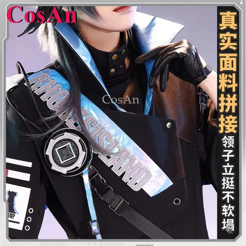 CosAn Game Arknights Logos Cosplay Costumes Gorgeous Fashion Handsome Combat Uniforms Halloween Party Role Play Clothing S-XL