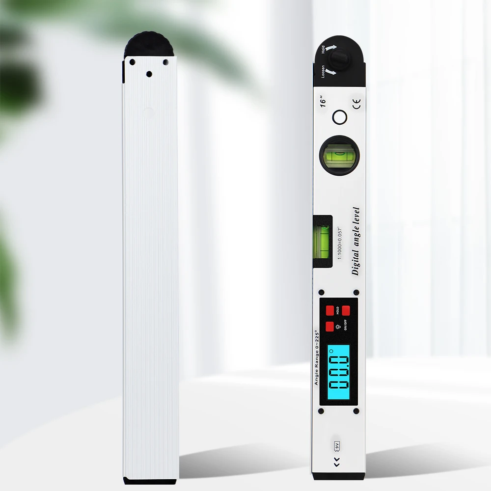 

Электронный транспортир из алюминиевого сплава 0-225 градусов, угловой искатель, измерительный прибор, инклиномет, 400 мм, цифровой угловой линейка