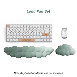 Keyboard Cloud Wrist Rest Pad Anti-Slip Desk Mat Memory Foam Palm Rest Ergonomic Mouse Pad Typing Wrist Rest for Office