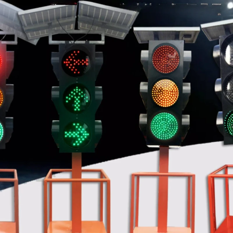 Mobile Traffic Light Solar Adjustable Road Traffic Light