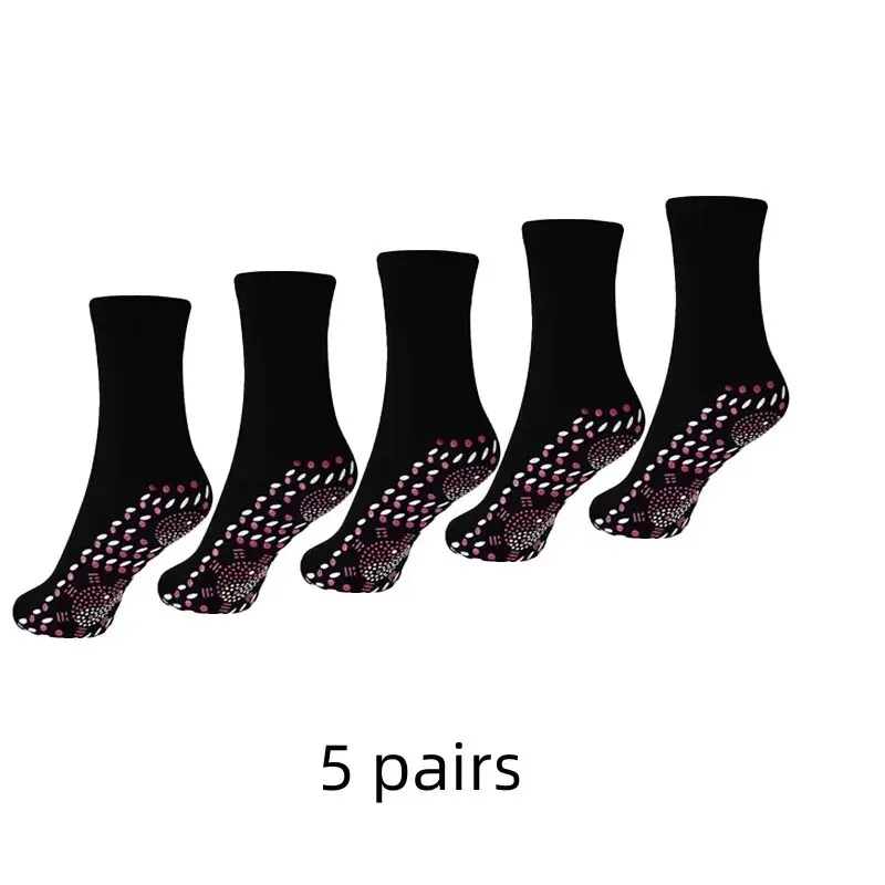 5 Pairs Self Heating Socks for Comfortable MEN\'S AND WOMEN\'S Warm Sports Socks