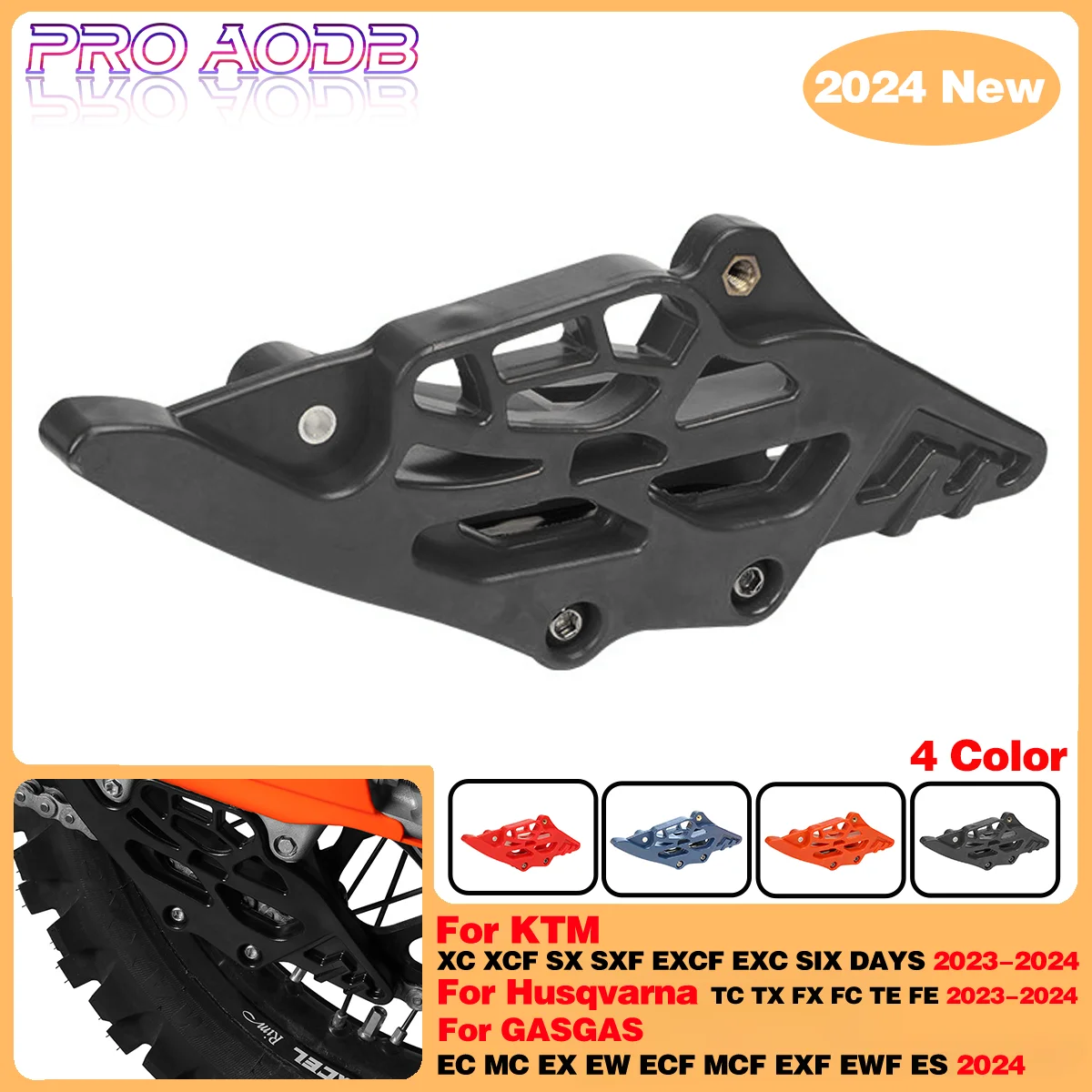

For KTM Husqvarna GASGAS 2024 New Moto Rear Chain Guide Guard Cover 125 150 250 300 350 450 501 Endurance dirt bike Accessories
