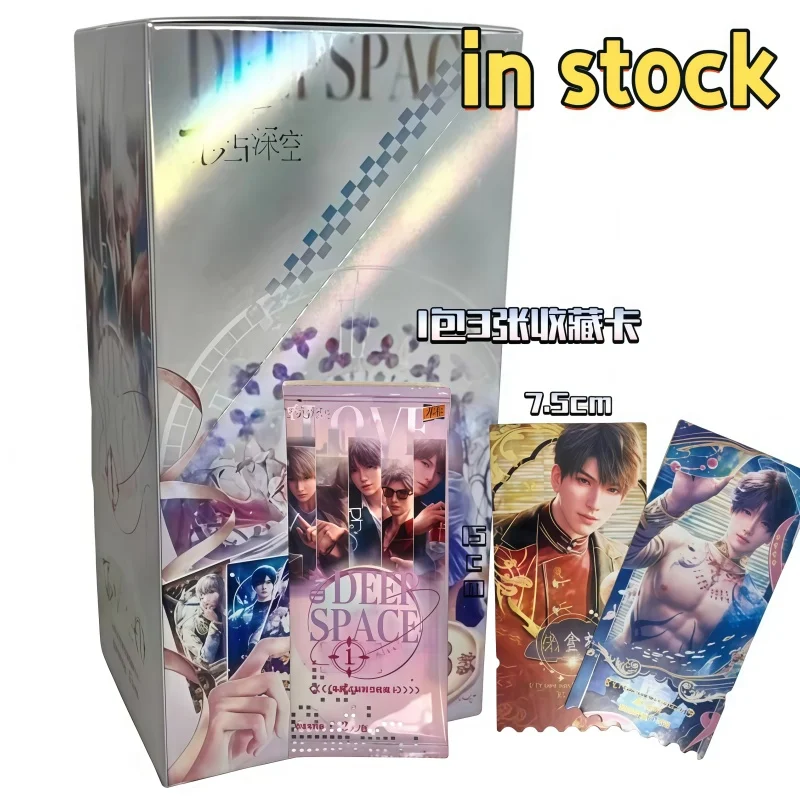 

New Original Love And Deepspace Blind Box Holographic Laser Ticket Stubs Caleb Sylus Zayne Xavier Characters Art Bookmark Gifts