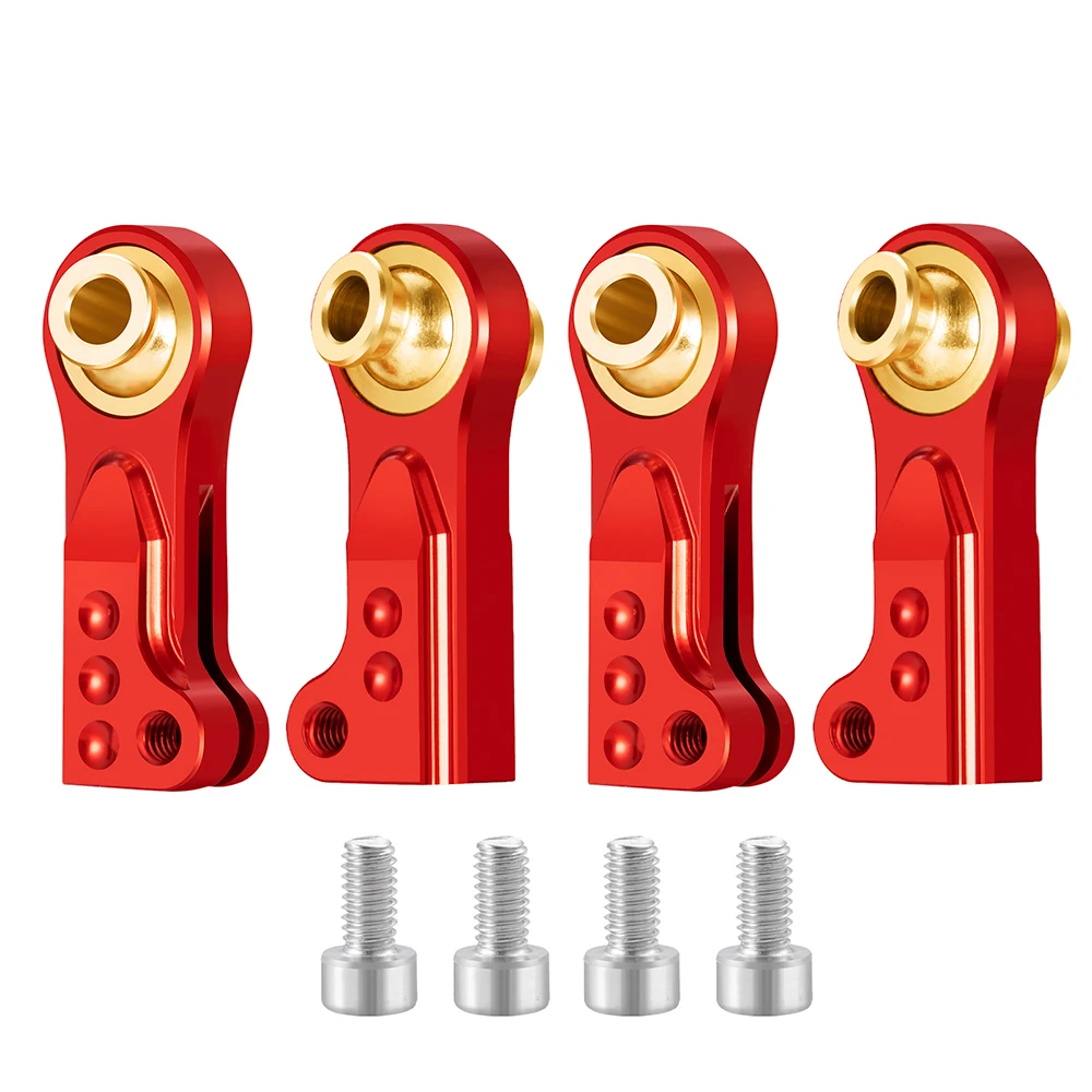 YEAHRUN Metal 4 Pcs General Connecting Rod Tie Rod Ball Joint for RC Crawler Car Off-Road Vehicle