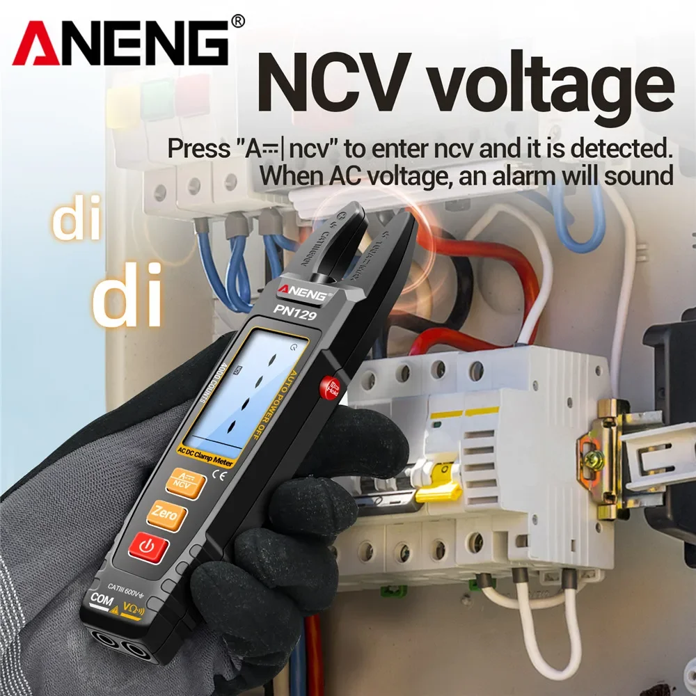 

Интеллектуальный цифровой токоизмерительный клещевой мультиметр ANENG, 4000 измерений, AC/DC, измерение напряжения и тока, портативный, с функциями измерения емкости, сопротивления и NCV (обнаружение напряжения без контакта)