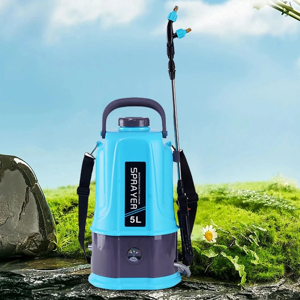 

5L Electric Sprayer with 5 Mist Nozzles Plant Sprayer with Adjustable Shoulder Strap Water Sprayer for Yard Lawn and Garden