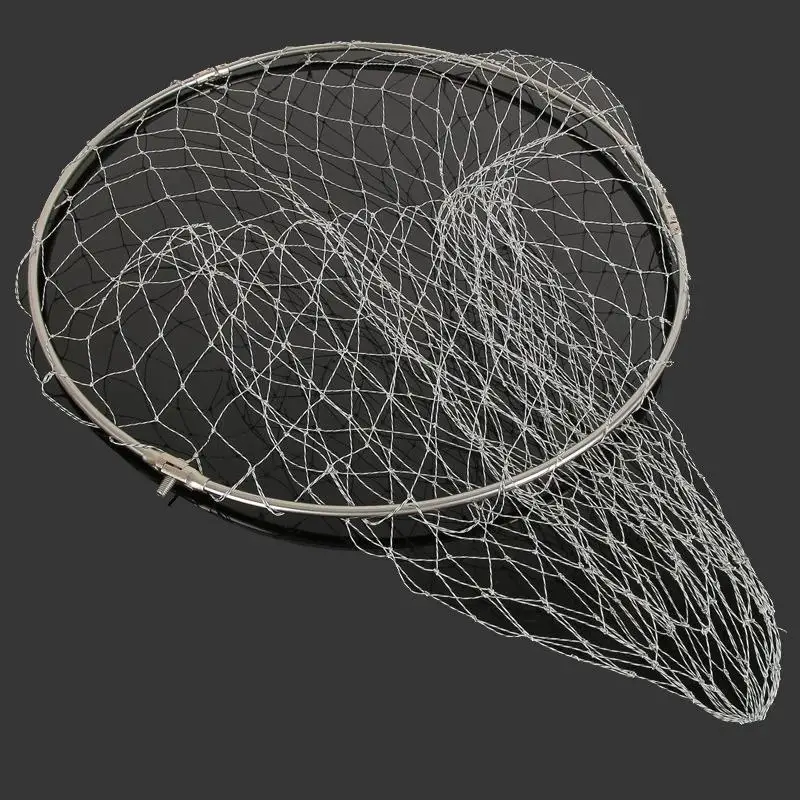 Edelstahl-Fischernetz mit faltbarem Design, klappbarer Netzkopf, Landungsnetz, Zubehör für Tiefenlandung, Fischfangnetz für Meeresfischerei – Detail 18