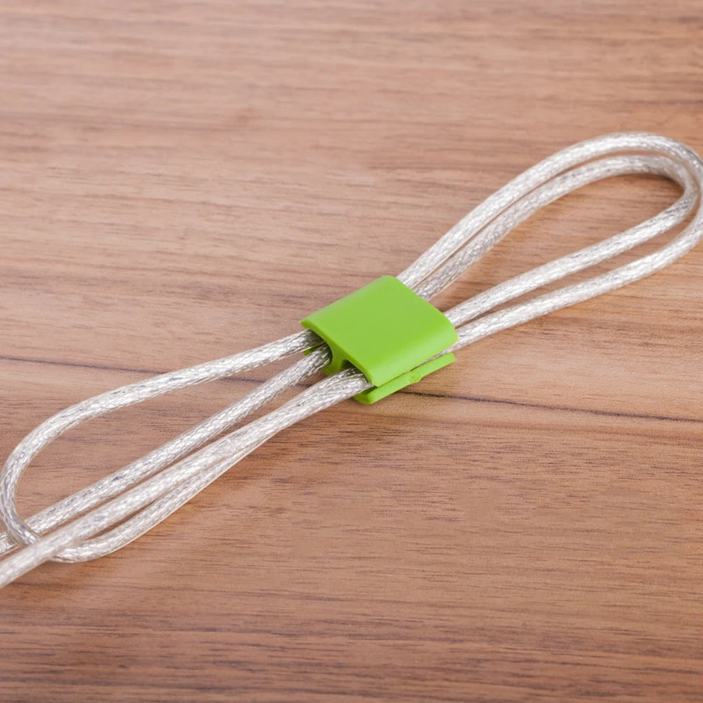 

4pcs Cookie Winder Cable Organizer Compact Lightweight TPR Material Durable for Cellphone Charging Lines Computer Cables