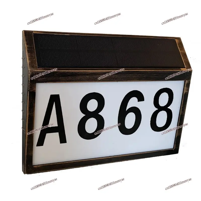 

Solar House Number Light Address Indication Number Plate LED Light Control Digital House Number