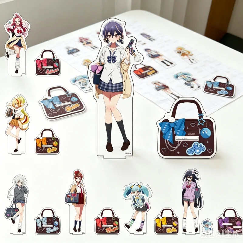 Anime ZOMBIE LAND SAGA: Yumeginga Paradise The Movie Acrylic Stand Figure Keychains Plate Cosplay Desktop Ornament Gifts 15cm