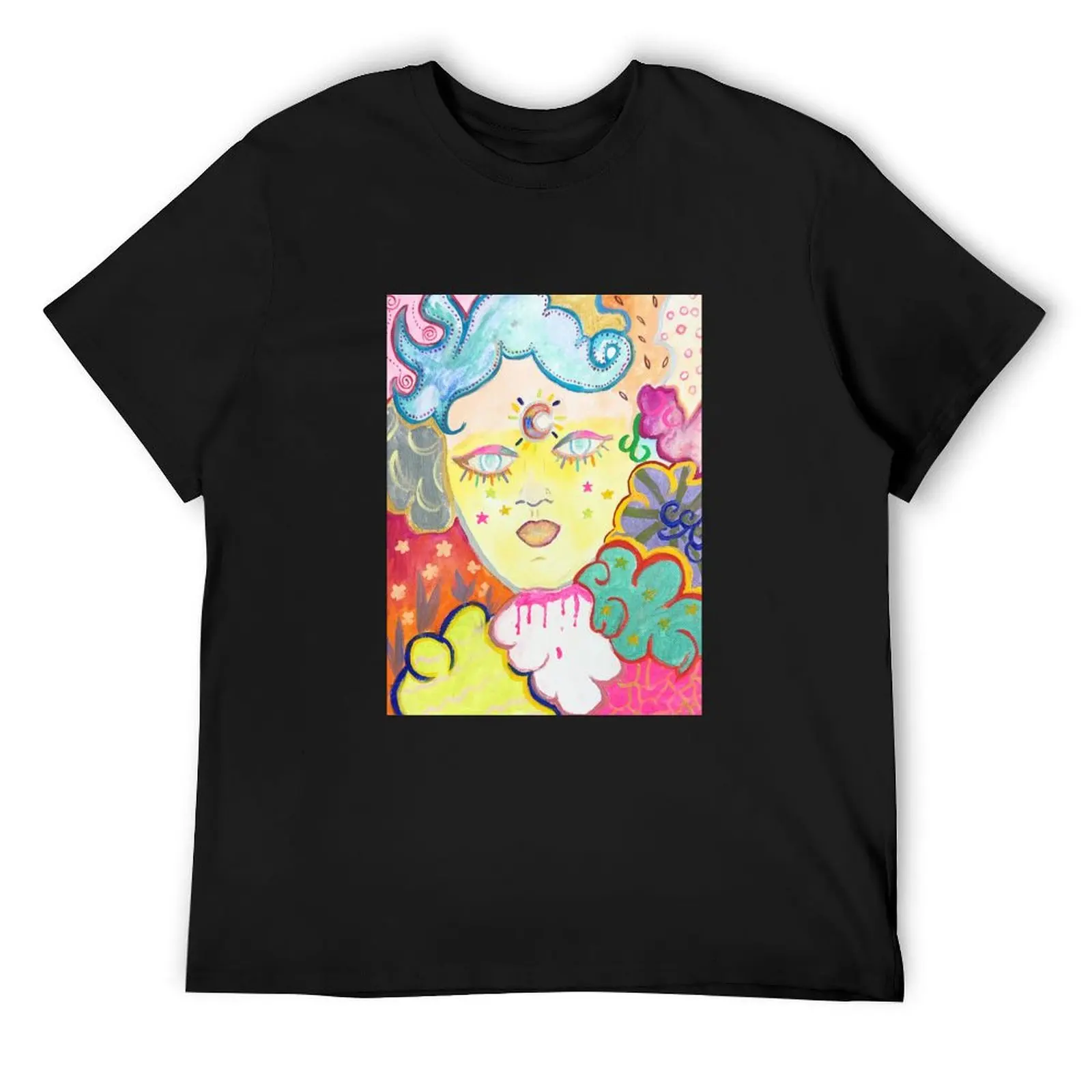 

Sun and moon lady T-Shirt graphics anime clothes sublime compression shirt men