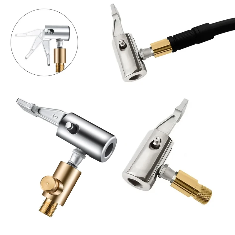 

Portable Car Tire Pump Connector Fast Inflator Chuck American Threaded Nozzle Adaptor Pump Accessories Car Repair Parts