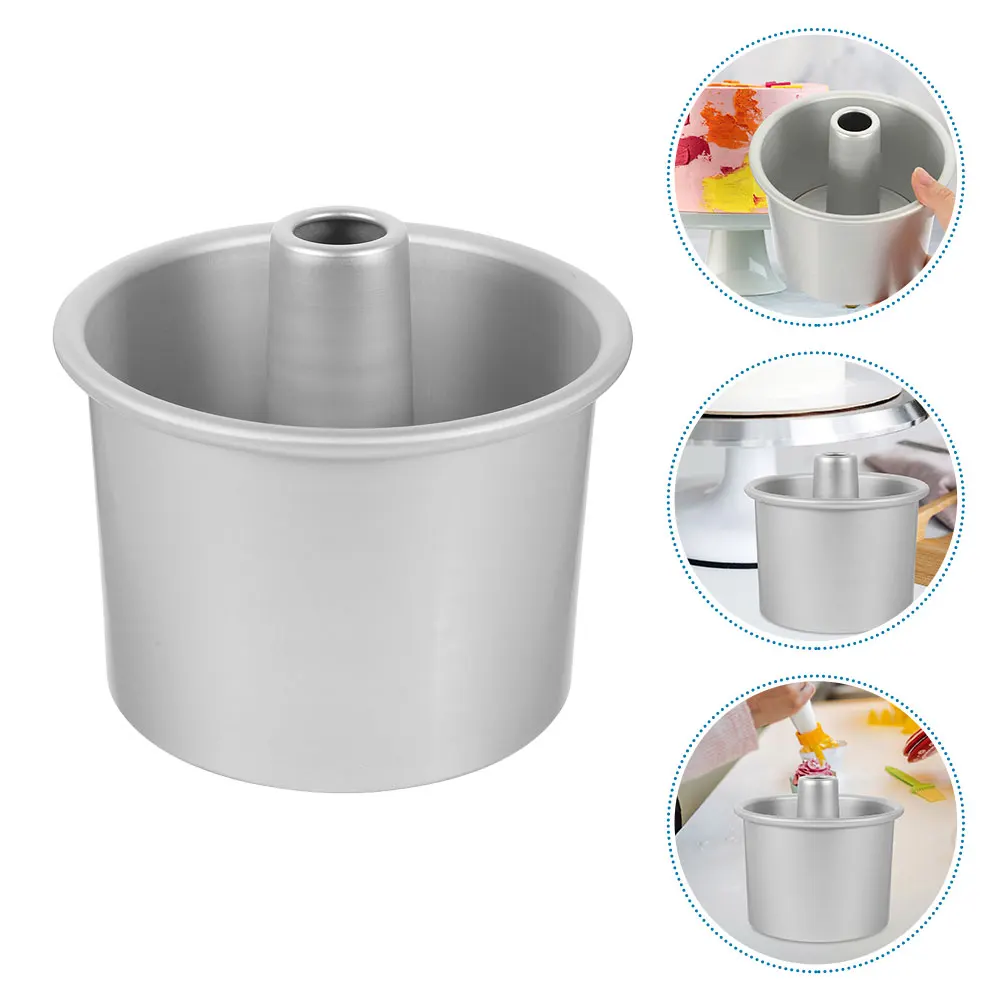 

3 Pcs Cake Mold Shape Chiffon Pan with Removable Bottom Wedding Pans Aluminum Molds for Baking Pastry Detachable