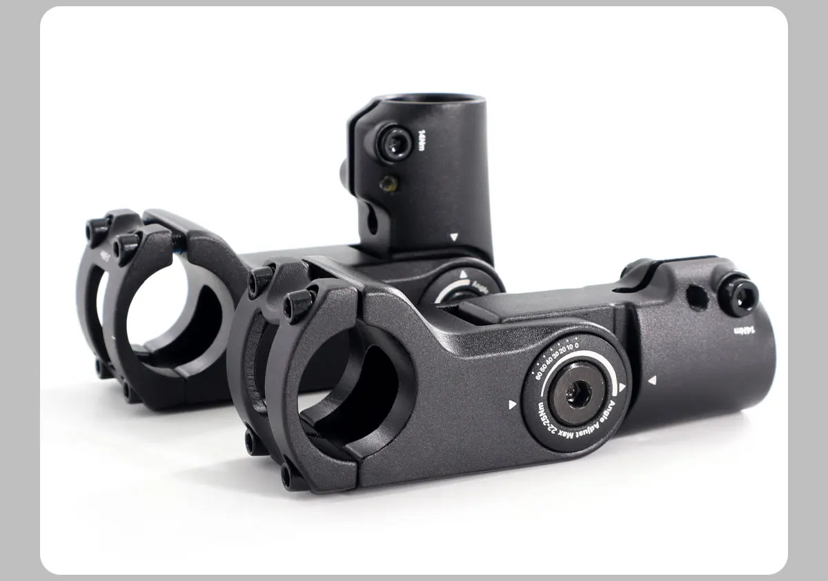 TESNO Verstellbarer Vorbau für Fahrräder mit interner Kabelführung 0-60° ° Rise 60/90mm MTB Road 28,6mm Gabel 31,8mm Lenkererhöhung – Detail 15