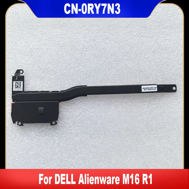 0RY7N3 asli baru untuk DELL Alienware M16 R1 Laptop CPU kipas pendingin Heatsink tabung tembaga RY7N3 CN-0RY7N3 kualitas tinggi