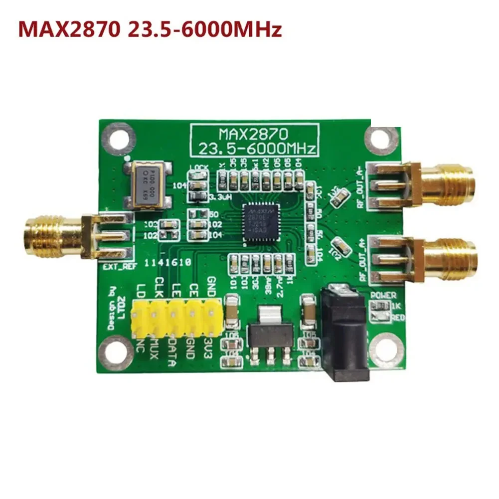 

RF Signal Source MAX2870 RF Signal Source Signal Generator Module Three-wire Control 100MHz Reference 23.5-6000MHz