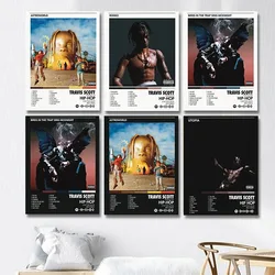 Music Album Covers Postert-travis Rapper S-scott Hiphop Singer Album Covers Canvas Painting Wall Art Picture Poster Room Decor