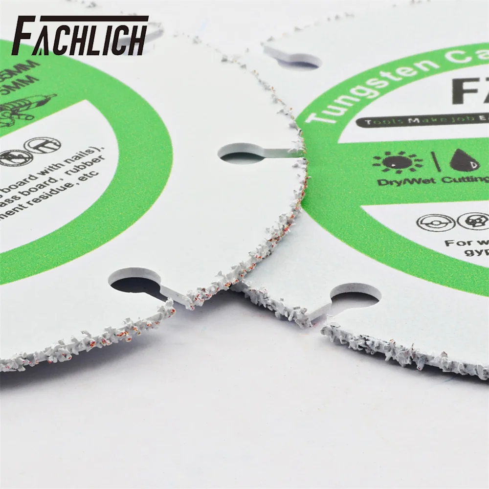 FACHLICH 3pcs 85mm Diamond Cutting Wood Disc Set Plastic Circular Saw Blader Cut Plate Rubber PVC Pipe Arbor15-10mm Dry Cutter