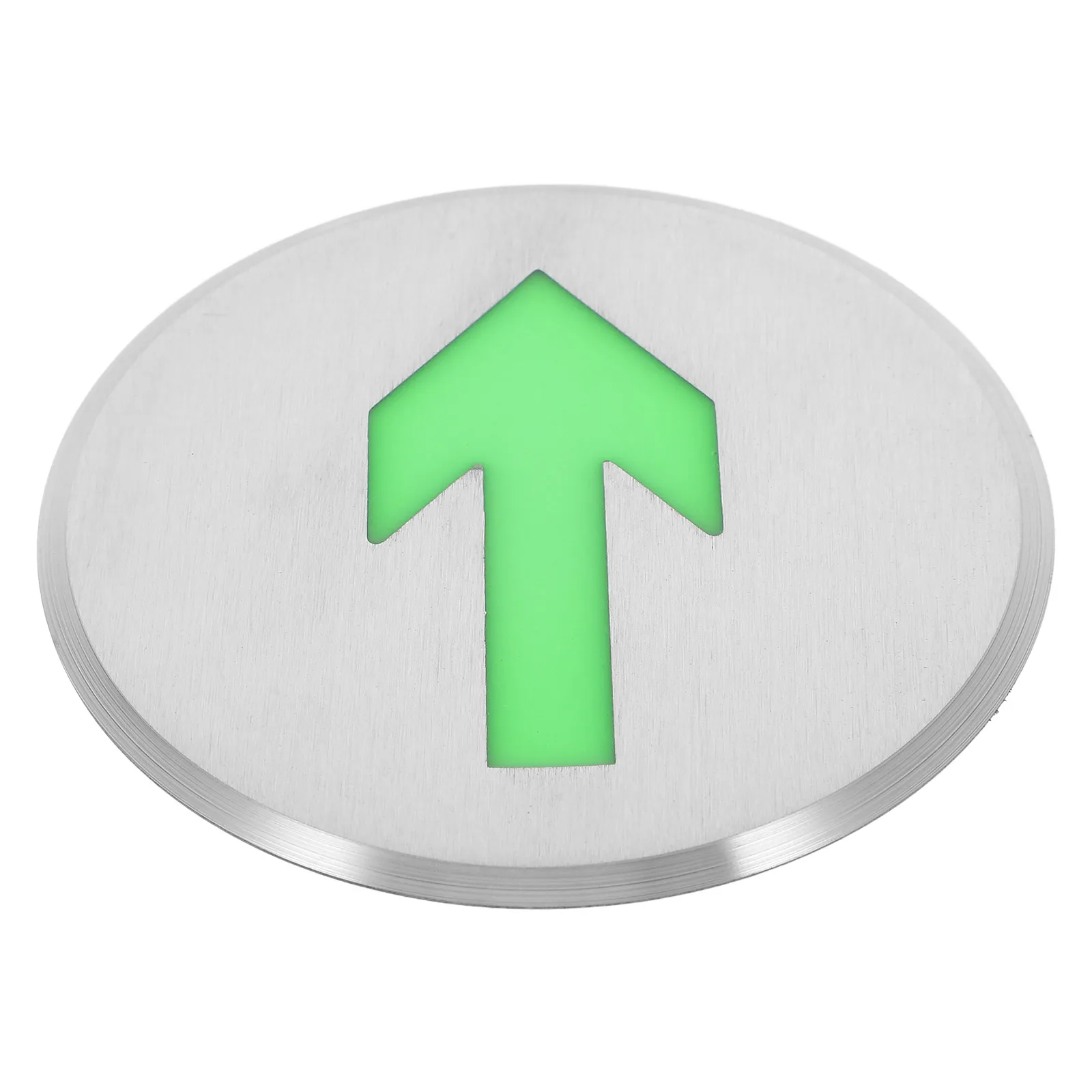 

Luminous Emergency Exit Arrow Safety Sign Stainless Steel Waterproof Glowing Floor Indicator Night Light Self-Illuminating Fire