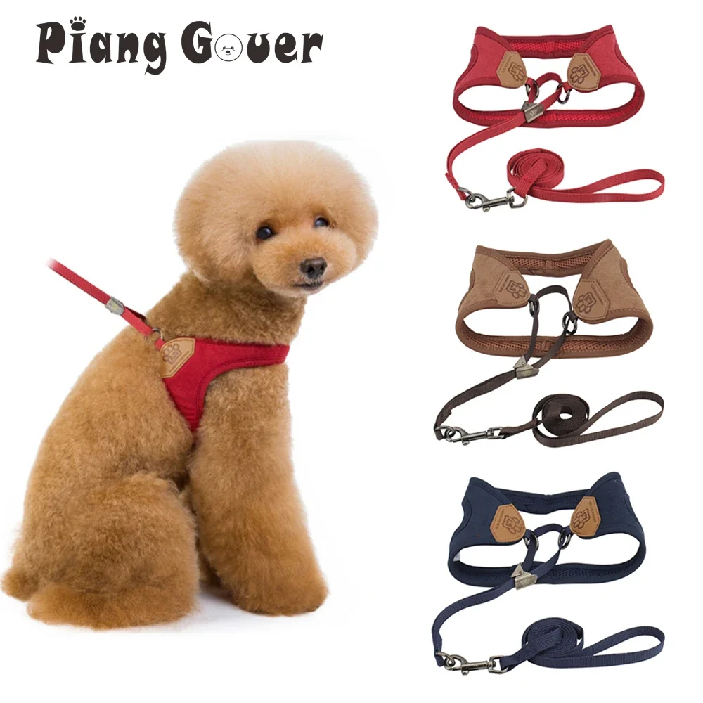

Vest Style Medium Small Dog Harness Leashes Set Pet Chest Strap Walking Pet Harness