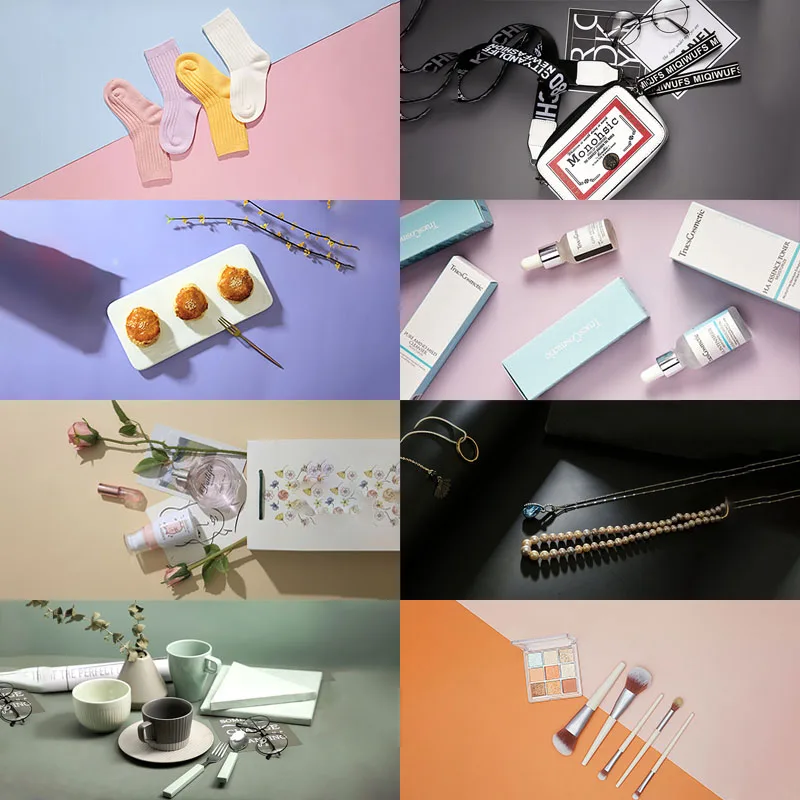 صور الخلفيات 57*87 سنتيمتر 2 الجانبين بلون خلفية التصوير خلفية الدعائم للصور استوديو الوليد المنتج التصوير الفوتوغرافي