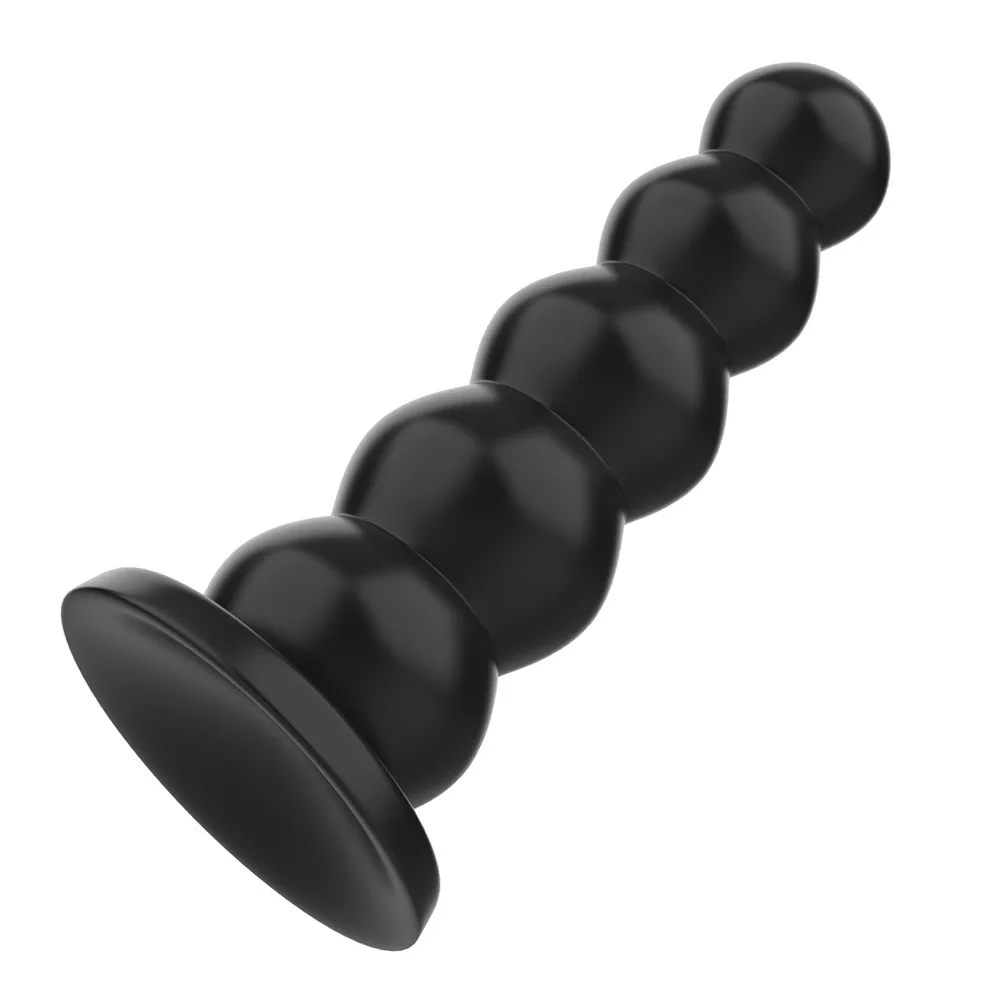 Big Dildos Liquid Silicone 5 Beads Butt Plug Strong Suction Cup Sex Toys for Women Men Female Male Masturbator Anal Plugs