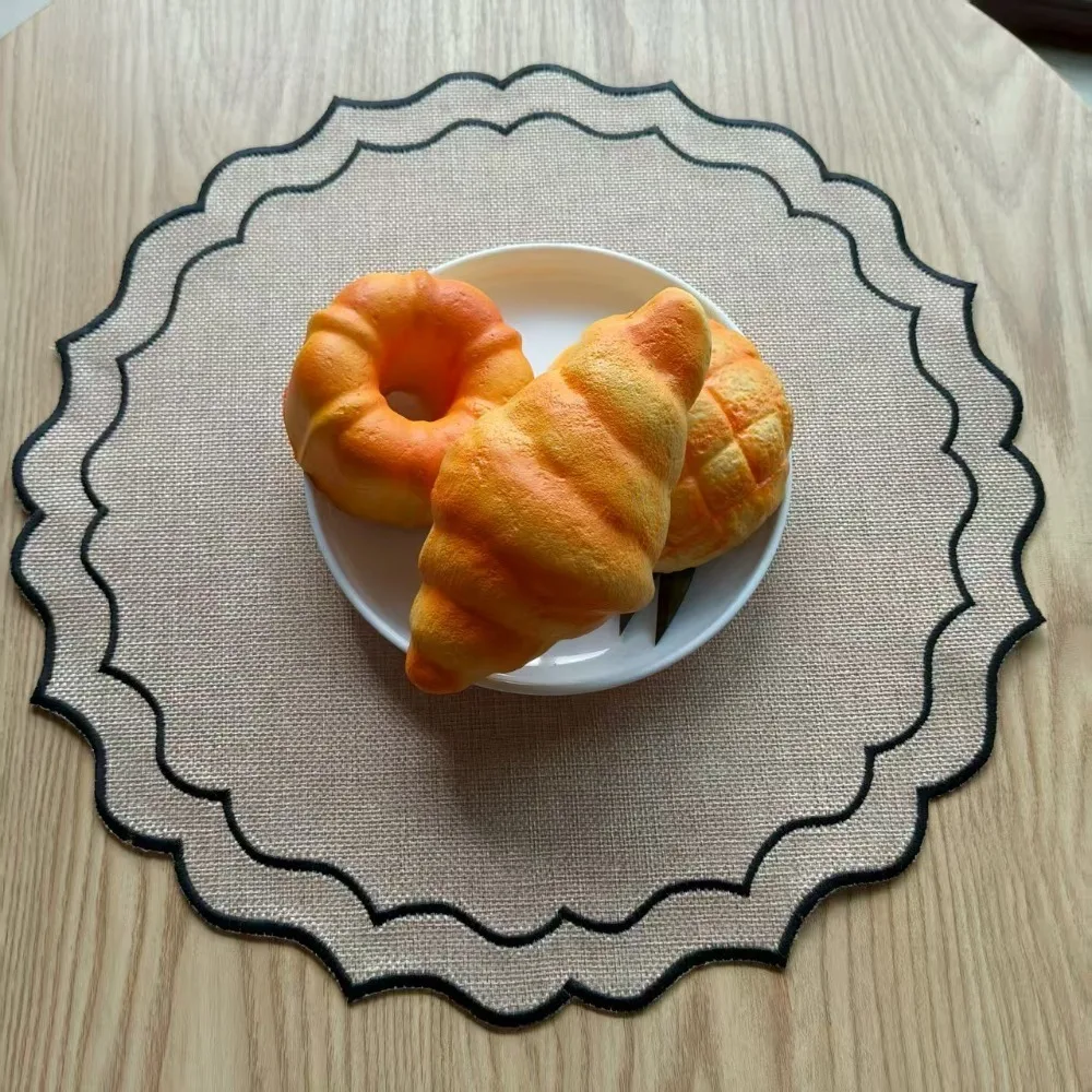 Benutzerdefinierte bestickte Spitzen-Tischsets, waschbar, wiederverwendbar, unabhängige Servietten für Zuhause, Esszimmer, Restaurant, Urlaub, Hochzeit, Party – Detail 11