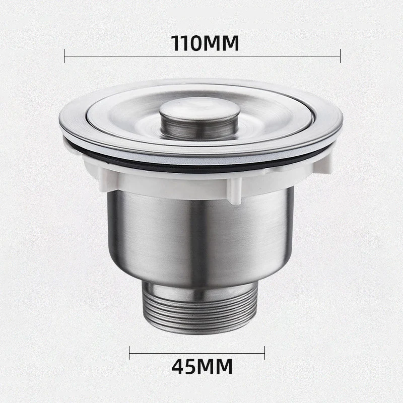 

Drainer Accessories Deodorizing Mop Pool Drain Extension Set Stainless Steel Kitchen Sink Washing Basin Filter