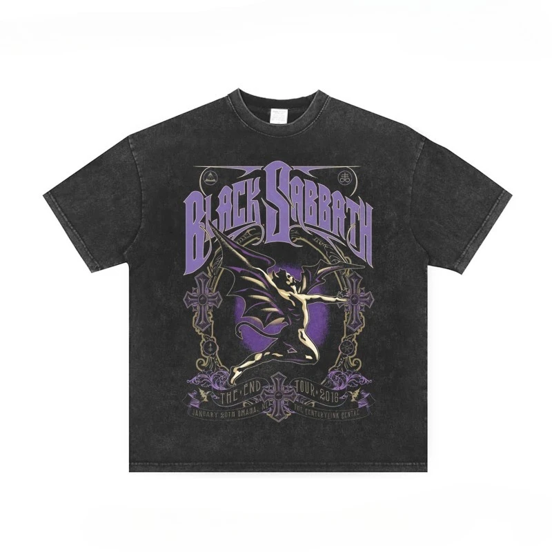 

BLACK SABBATH Is A High-quality Luxury Brand of American-style Washed, Aged, Retro Rock Unisex T-shirts for Men and Women