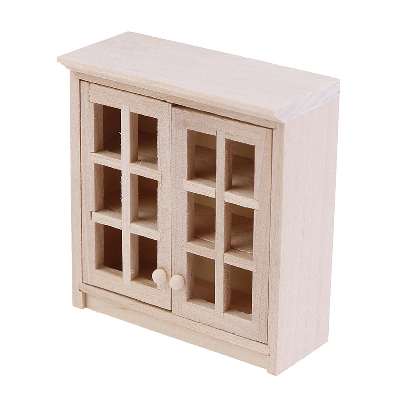 

1:12 Dollhouse Wall Mounted Locker Cabinet-Shelf Miniature Storage with Realistic Details,Display Cabinet for MiniScene Dioramas