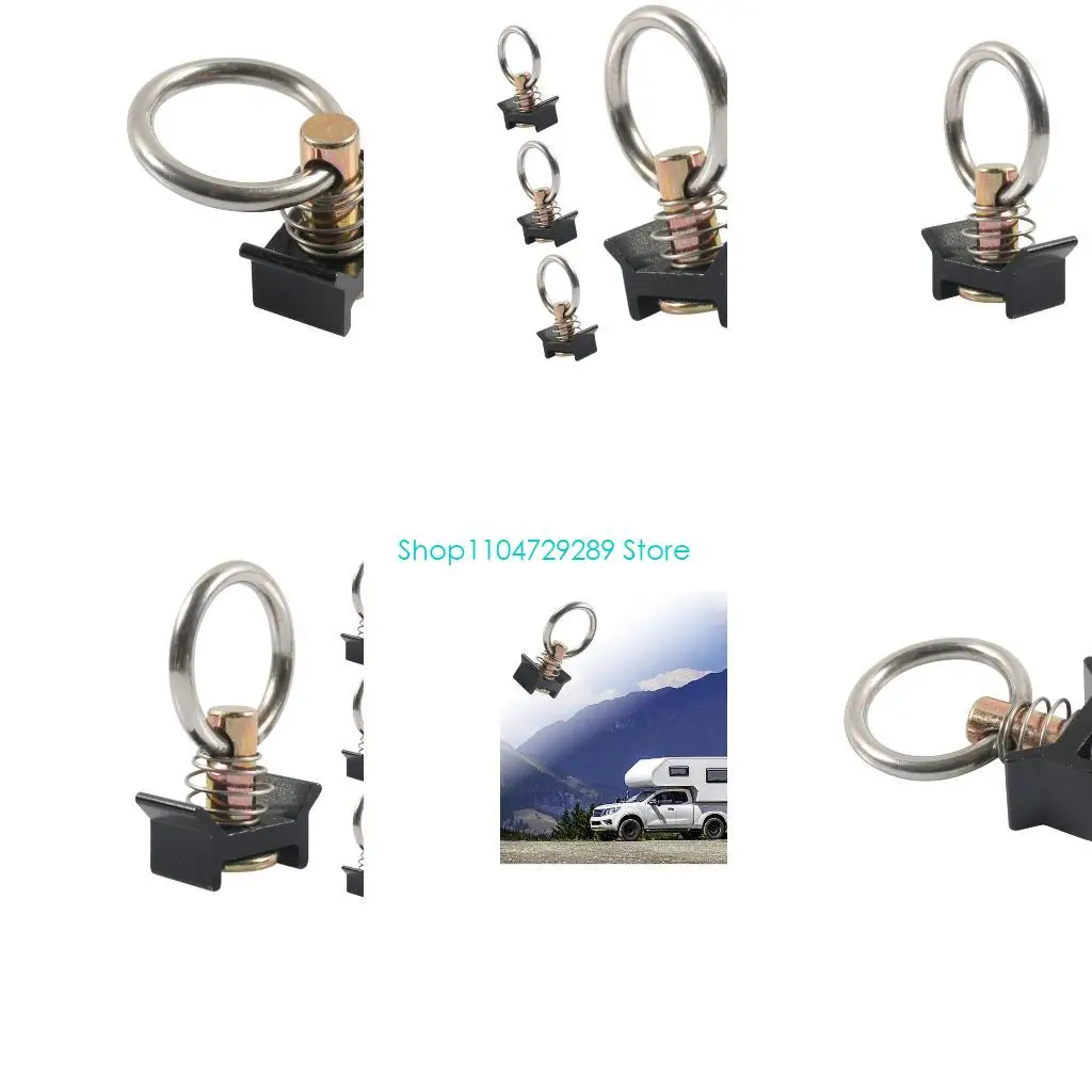 

D8KE Adjustable L Track Fastener 45 Degree 1000LB Load Capacity Vehicle Tie Down System Locking Mechanism for UTV Securing