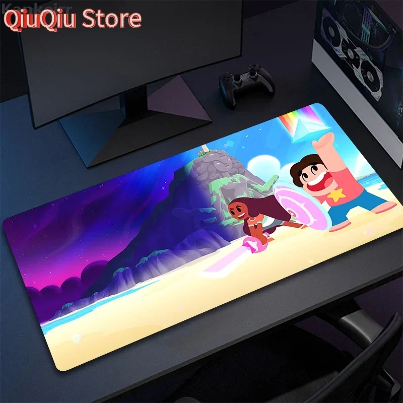 

Дешевый резиновый коврик Steven Universe, геймерский коврик для мыши, офисные игровые аксессуары для ПК, настольный коврик, коврики для клавиатуры, коврики для мыши XXL 80X30