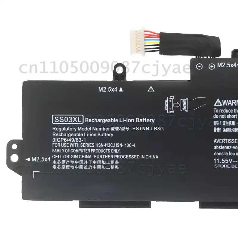 Power Supply Battery SS03XL Laptop Battery for HP EliteBook 730 735 740 745 830 840 846 G5 G6