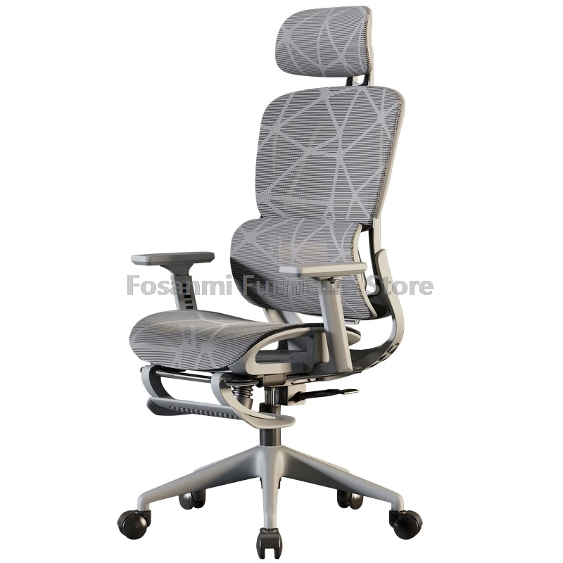 Ergonomic Office Chair With Armrest And Adjustable Backrest Breathable Mesh Computer Desk Chair With Lumbar Support And Headrest