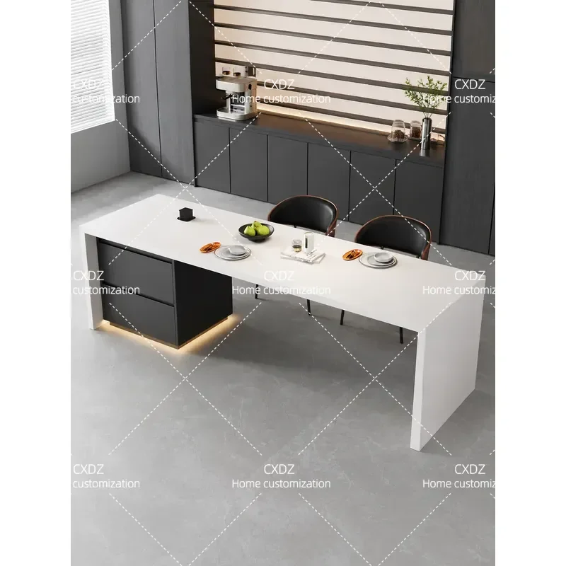 Modern Flush Island Table Integrated Kitchen Middle Guide Table Multi Functional Custom Middle Island Table 2026