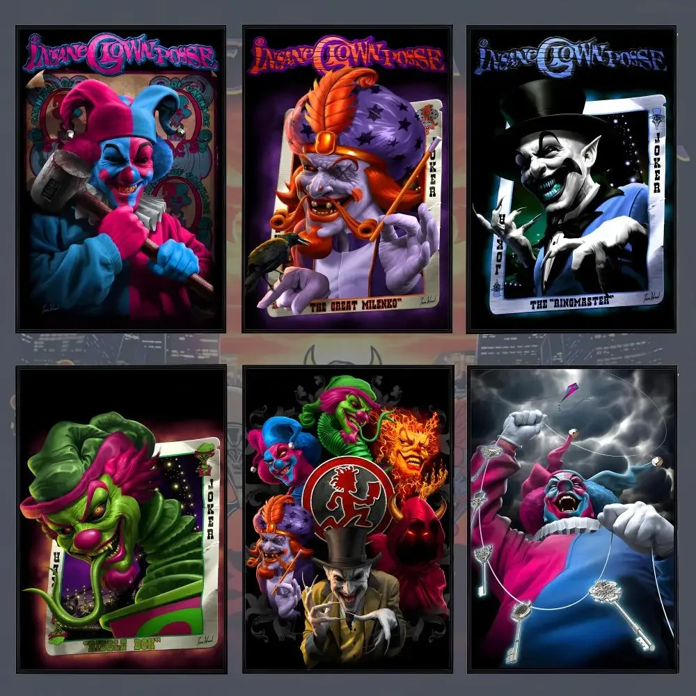 Band I-Insane Clown Posse Poster PP Self Adhesive Decorative poster Waterproof Waterproof for Apartment Bedroom