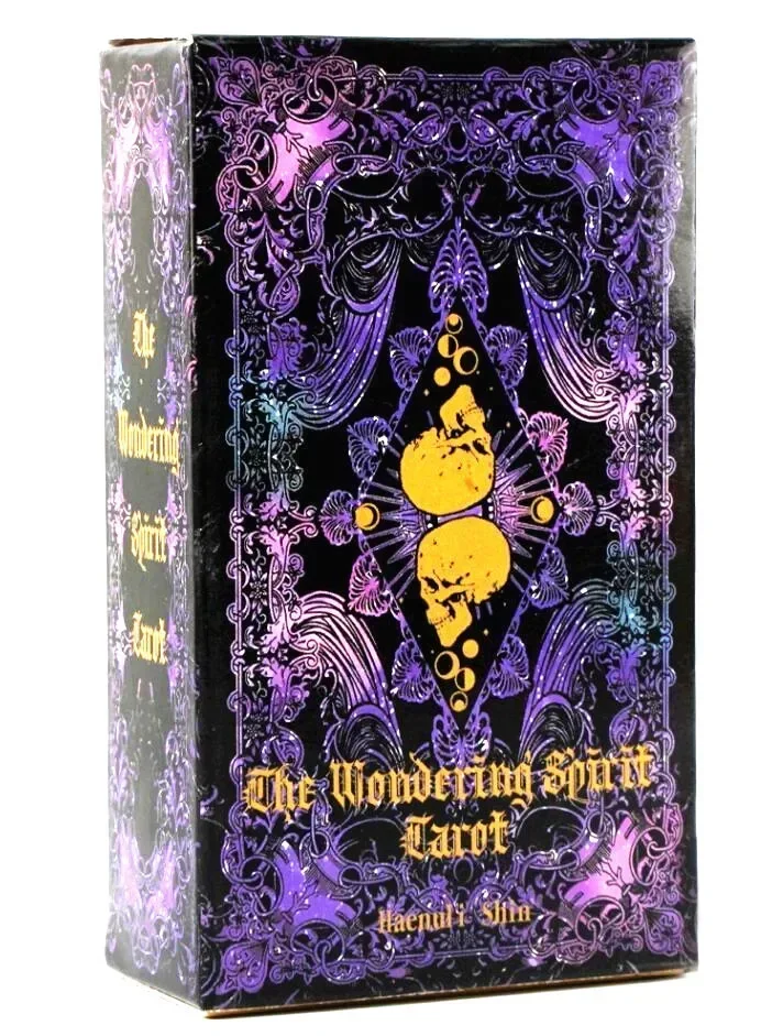 wondering spirit Tarot 78pcs in a Tin Metal Box Gold-plated Edge Tarot Cards For Divination Tarot Deck Beautiful Package