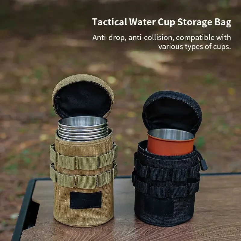 

Outdoor Camping Water Cup Storage Bag, Tactical Multi-Functional Storage Bag, 600D Oxford Cloth, Portable Protection Bag