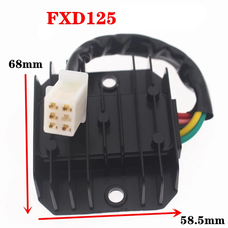 

Motorcycle Rectifier Regulator for Honda Lifan Loncin Dayang Haojin Dayun CG125 ZJ125 FXD125 GY6125 4/5/6 Wires Voltage adjuster