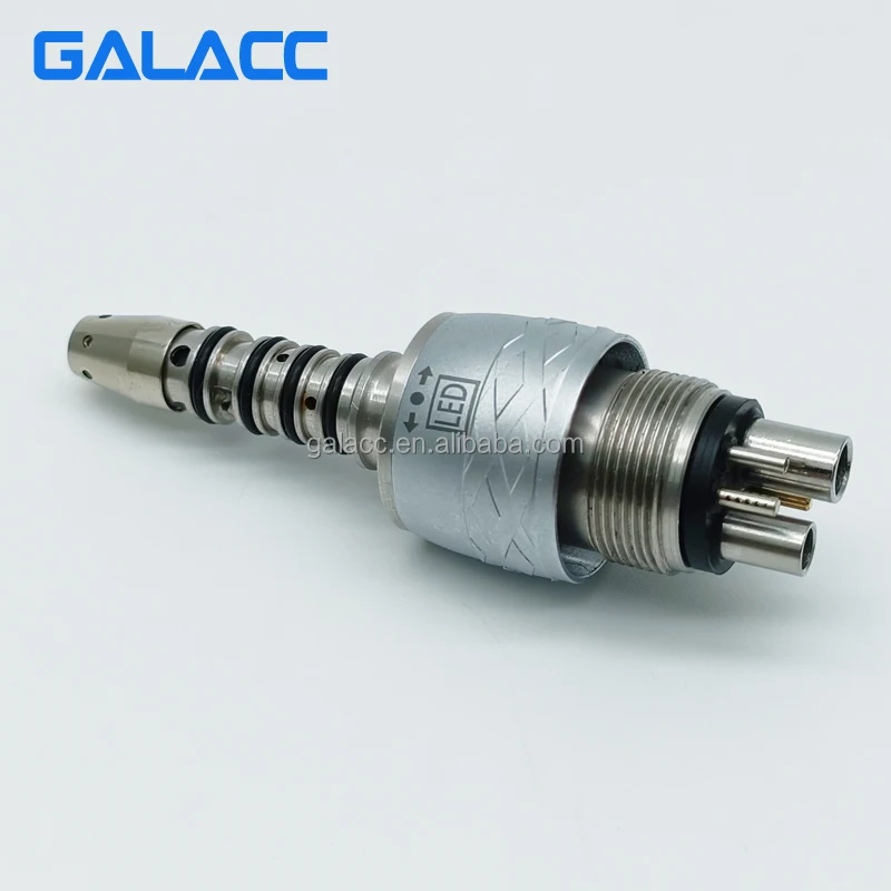 Den tal Handpiece Quick Coupling Sirona Type 6hole LED Coupler Handpiece Fiber Optic Connector