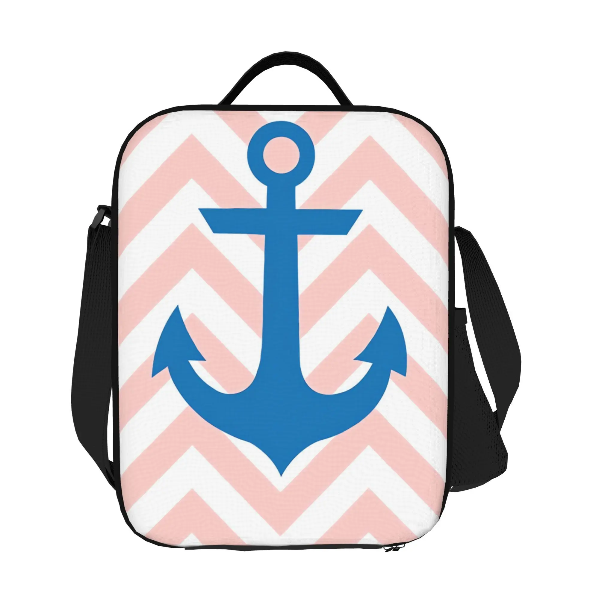 Nautical Marine Lightweight Lunch Bag for Travel Office Work Commute Daily Lifestyle Use Non Food Contact