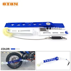 OTOM NEW 2023 Motorcycle Brake Device Maintenance Tools CNC Warping Cocking Assistance Automatic Machine Head Lifters Protection