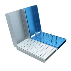 Dental 152 Holes Autoclave Endo Box Temperature Sterilizable For High/Low Speed Dental Burs Dentist Instrument